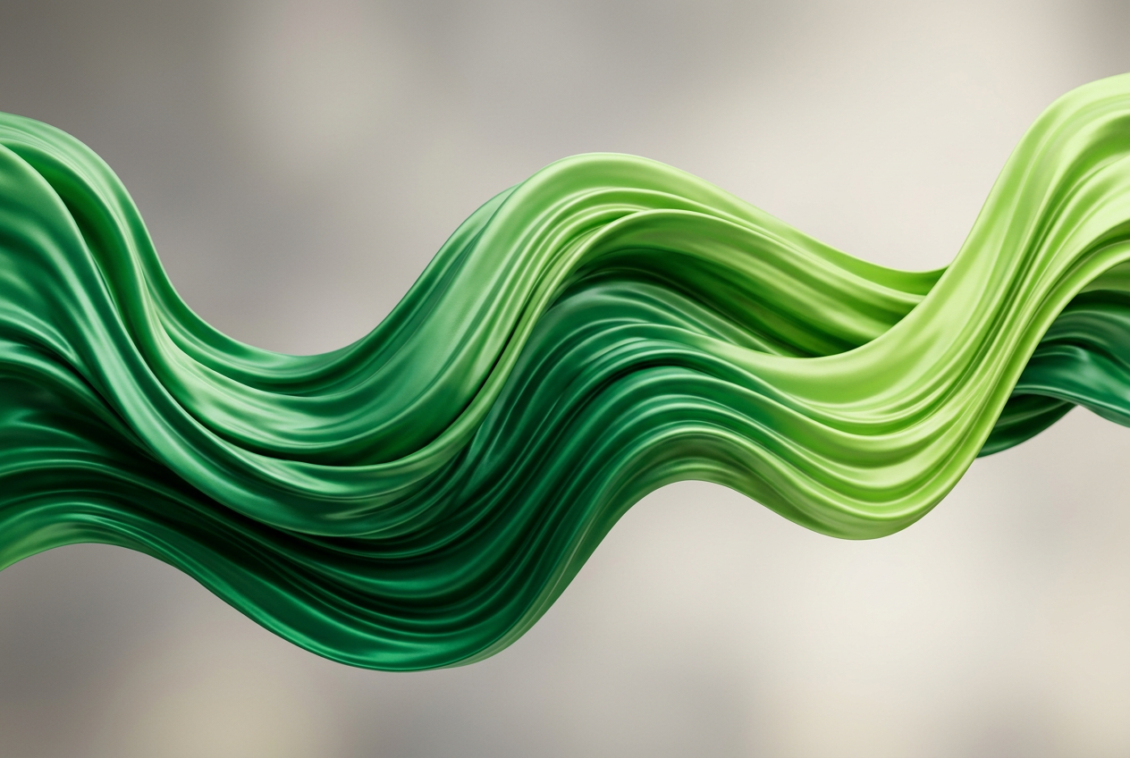 AI-generated abstract emerald gradient artwork